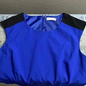 Calvin Klein black and blue dress